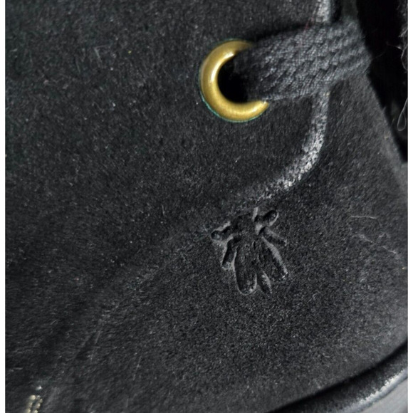 Fly London Yama Suede Lace Up Wedge Ankle Boots Black Women EU 39 US 8-8.5 - Picture 9 of 11